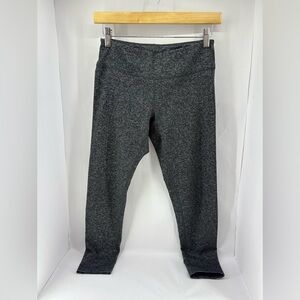 Black & Grey Zella Capri Leggings